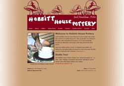 Screenshot for Hobbitt House Pottery website