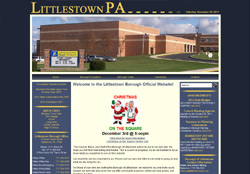Screenshot of the website for Littlestown Borough in Pennsylvania
