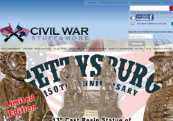 Screenshot for CivilWarStuff.com